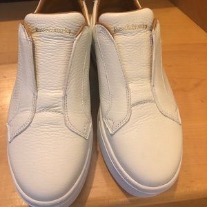 Platform white sneakers